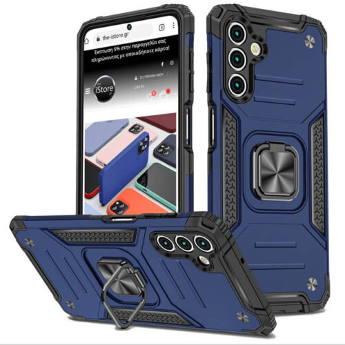 Θήκη Orso Armor Ringstand Blue Samsung Galaxy S23 FE 5G