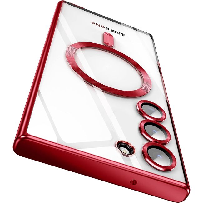 Θήκη Orso Magsafe Camera Protection Bare Look Red Samsung Galaxy S23 Plus