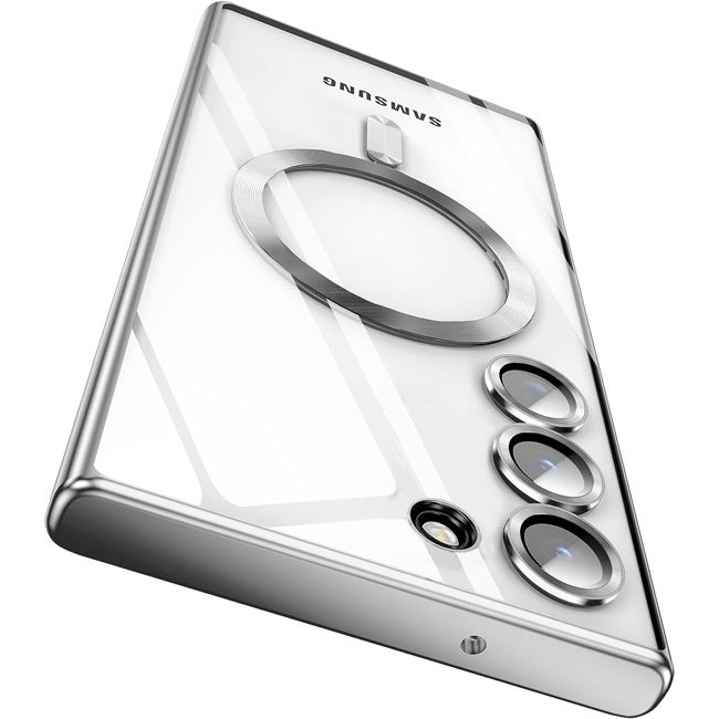 Θήκη Orso Magsafe Camera Protection Bare Look Silver Samsung Galaxy S23 Plus