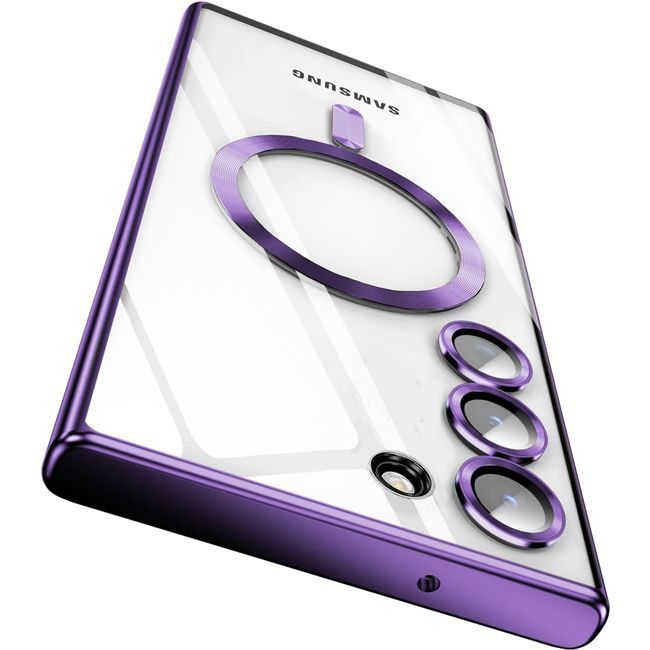 Θήκη Orso Magsafe Camera Protection Bare Look Purple Samsung Galaxy S23 Plus