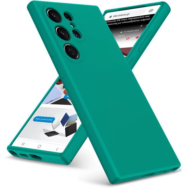 Θήκη Rubber Silk Jungle Green Samsung Galaxy S24 Ultra