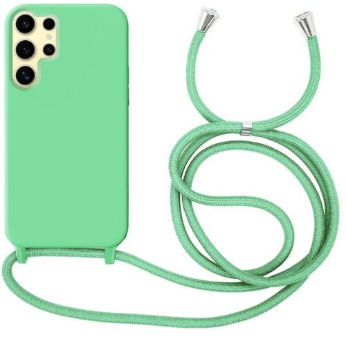 Θήκη Liquid Silicone Κορδόνι Spring Green Samsung Galaxy S25 Ultra