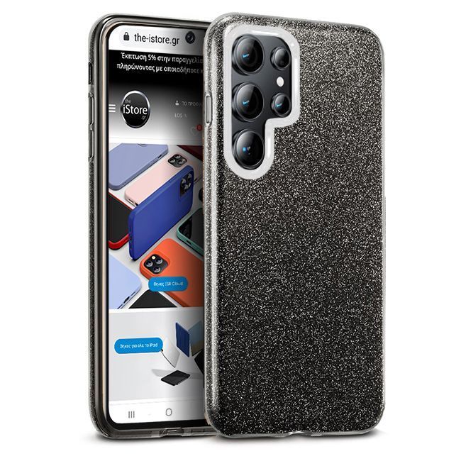 Θήκη Hybrid Strass Black Samsung Galaxy S24 Ultra