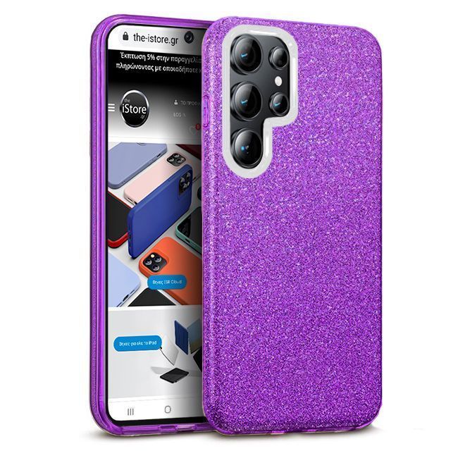 Θήκη Hybrid Strass Violet Samsung Galaxy S24 Ultra