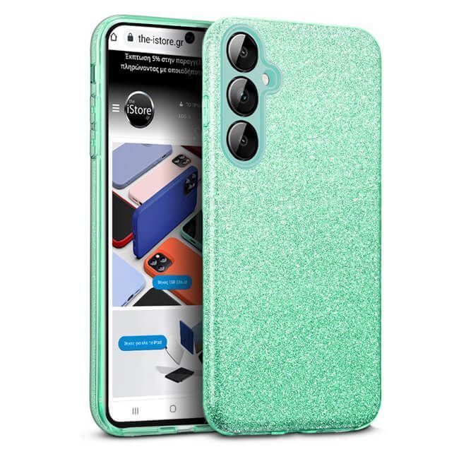 Θήκη Hybrid Strass Green Samsung Galaxy S24+/S25+