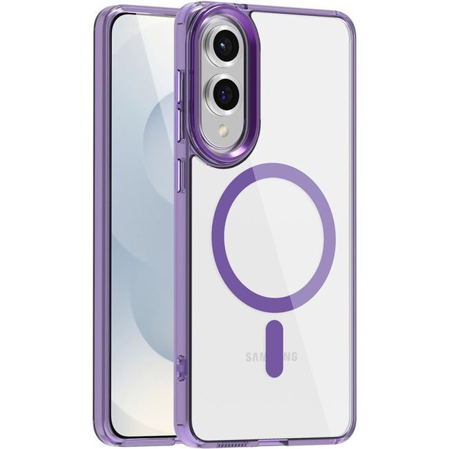 Θήκη Orso MagSafe Glaze Clear Purple Samsung Galaxy S25 Edge