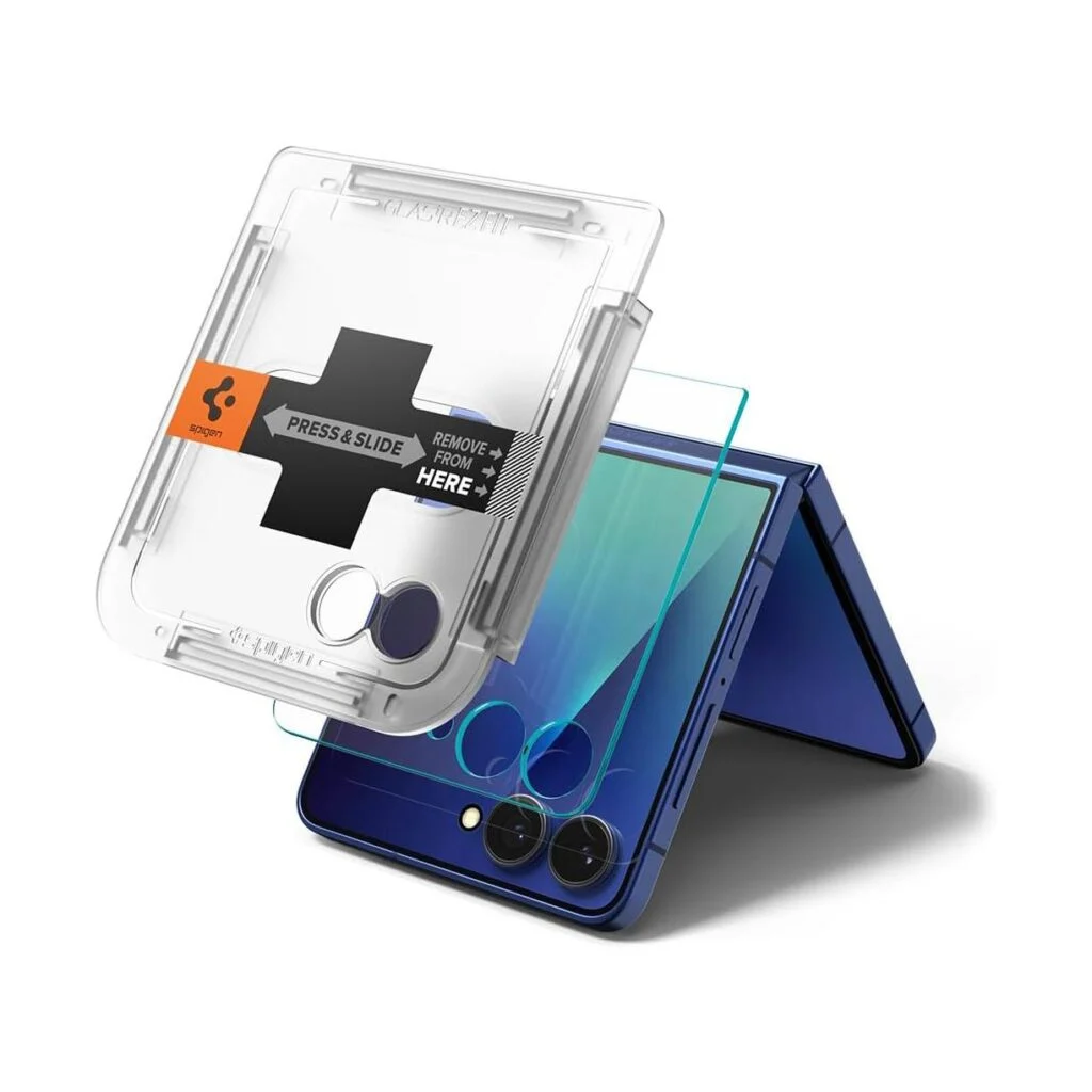 Spigen GLAS.tR EZ Fit HD Tempered Glass Samsung Galaxy Z Flip 7/8 (2-Pack)