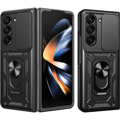 Θήκη Orso Combo Kickstand Slide Camera Black Samsung Galaxy Z Fold 5