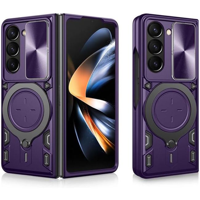 Θήκη Shockproof Ringstand Slide Camera Purple Samsung Galaxy Z Fold 6