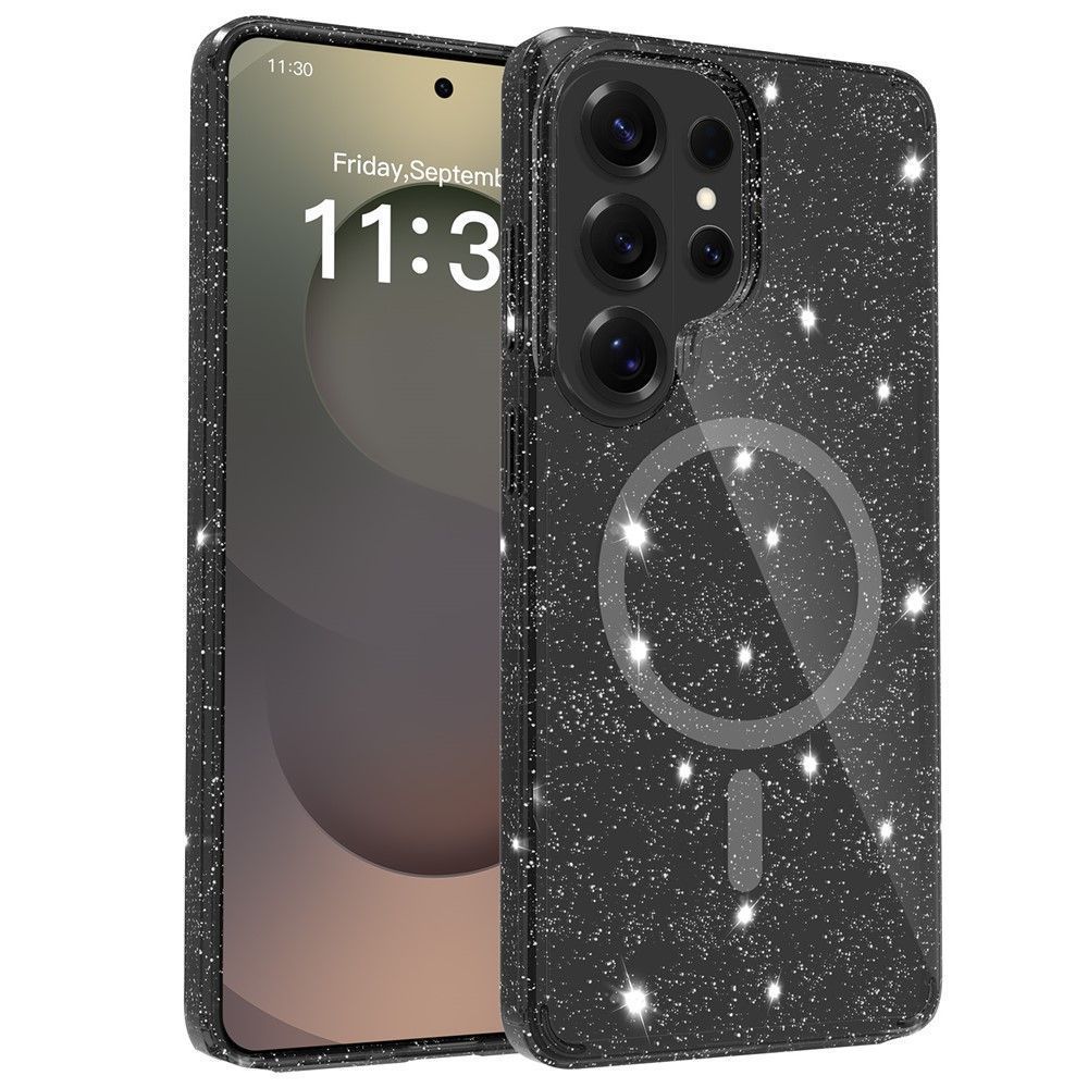 Θήκη Orso Glitter Powder Magsafe Clear Black Samsung Galaxy S26 Ultra