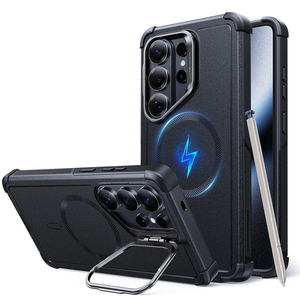 Θήκη ESR Cyber Tough with Stash Stand Magsafe Black Samsung Galaxy S26 Ultra