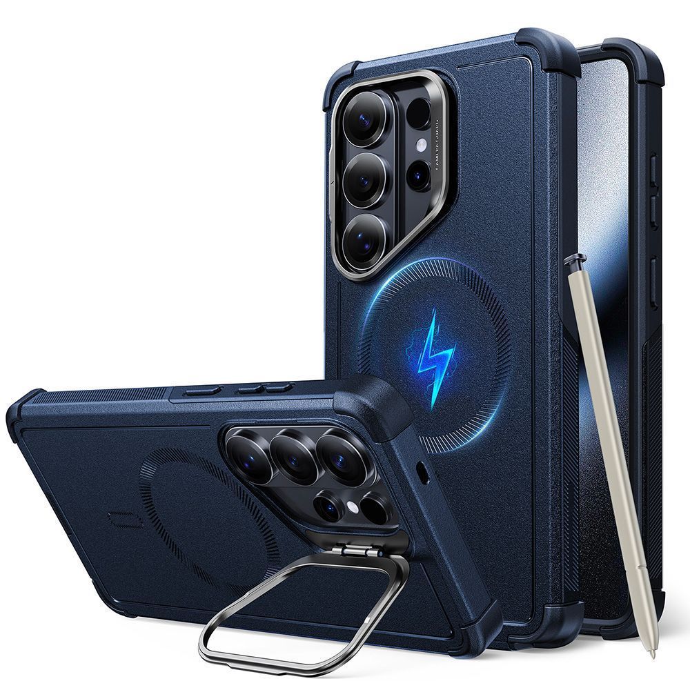 Θήκη ESR Cyber Tough with Stash Stand Magsafe Navy Blue Samsung Galaxy S26 Ultra