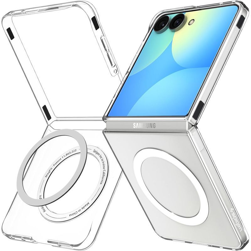Θήκη Spigen Air Skin MagFit Clear White Samsung Galaxy Z Flip 8