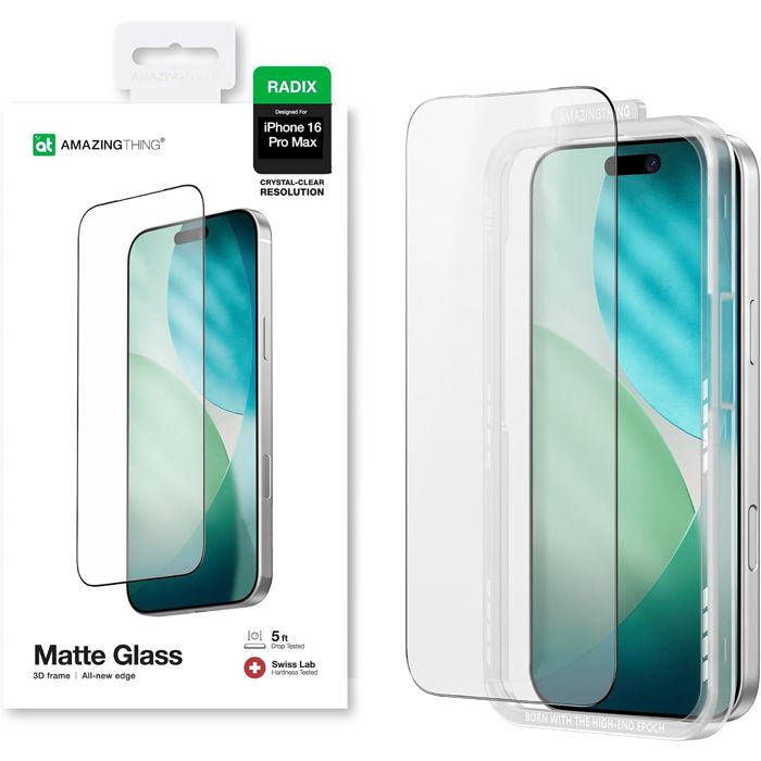 AmazingThing Radix Matte Anti-Reflection Tempered Glass iPhone 15 Pro