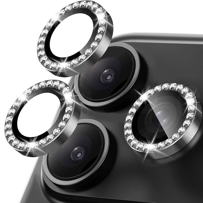 Orso Lens Camera Tempered Glass Black Diamonds iPhone 18 Pro/18 Pro Max