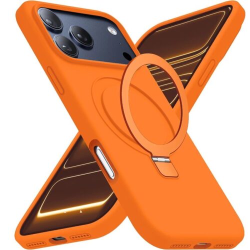 Θήκη Orso Ostand Liquid Silicone Orange iPhone 18 Pro Max/17 Pro Max