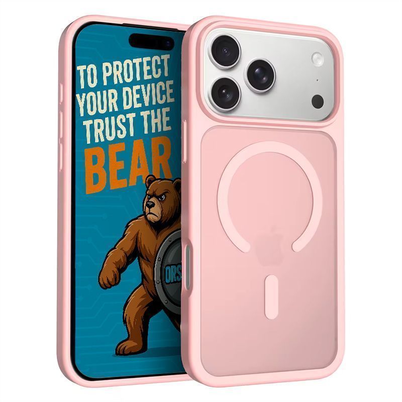 Θήκη Orso Classic Hybrid MagSafe Frosted Pink iPhone 18 Pro Max/17 Pro Max