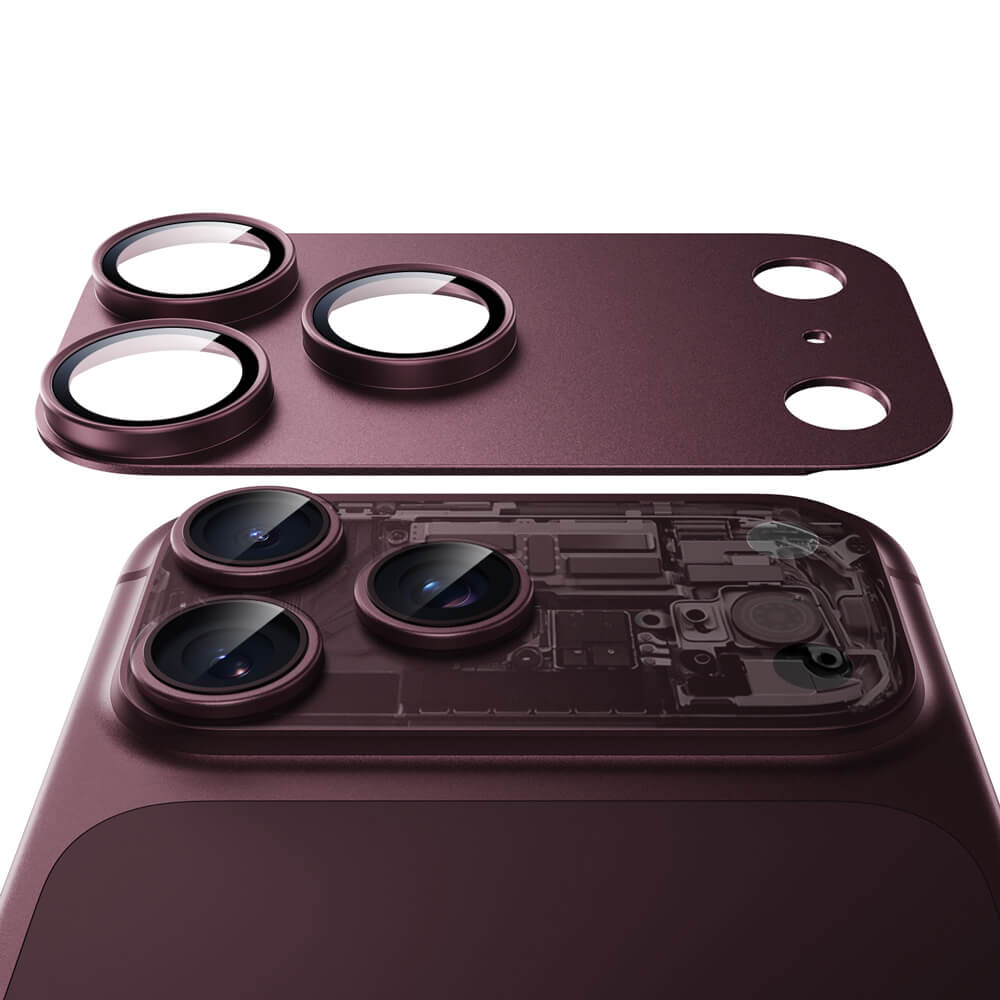 ESR Armorite Pro Camera Lens Protector Full Coverage Burgundy iPhone 18 Pro