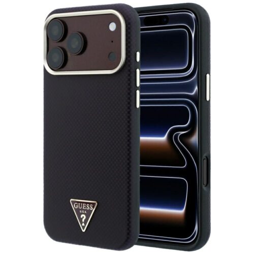 Θήκη Guess Kevlar Triangle Logo Magsafe Burgundy iPhone 18 Pro/17 Pro