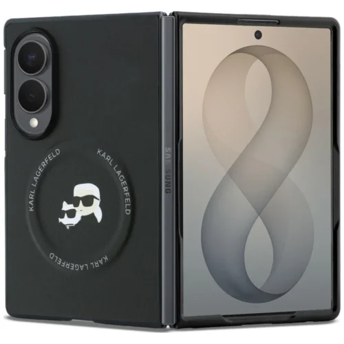 Θήκη Karl Lagerfeld Karl&Choupette Pins MagSafe Black Samsung Galaxy Z Fold 8
