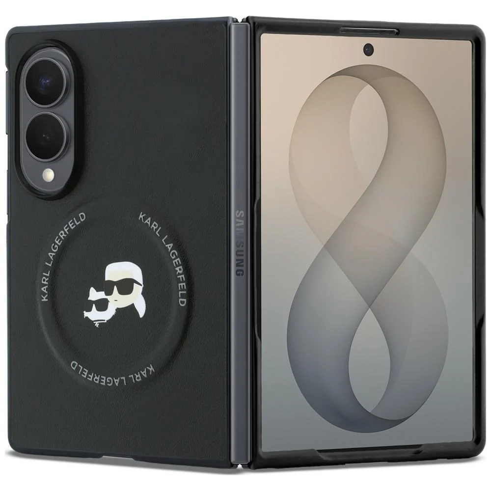Θήκη Karl Lagerfeld Karl&Choupette Pins MagSafe Black Samsung Galaxy Z Fold 8