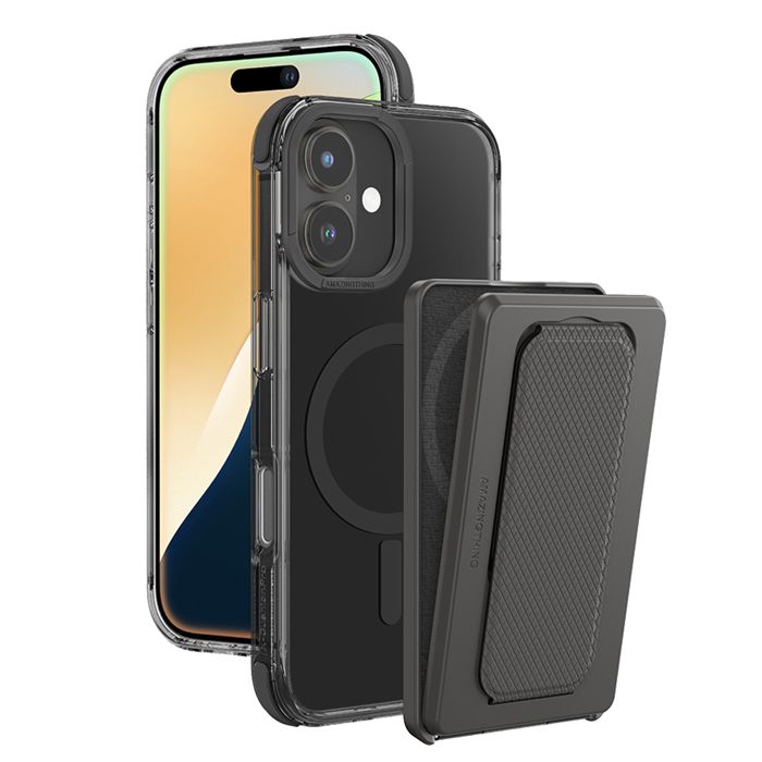 Θήκη με Stand και Holder AmazingThing Omni Adventure Kit Magsafe Black iPhone 16