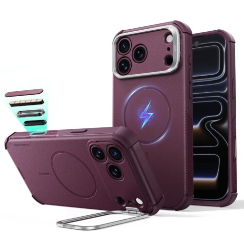 Θήκη ESR Cyber Tough Flex Stand Magsafe Burgundy iPhone 18 Pro Max/17 Pro Max