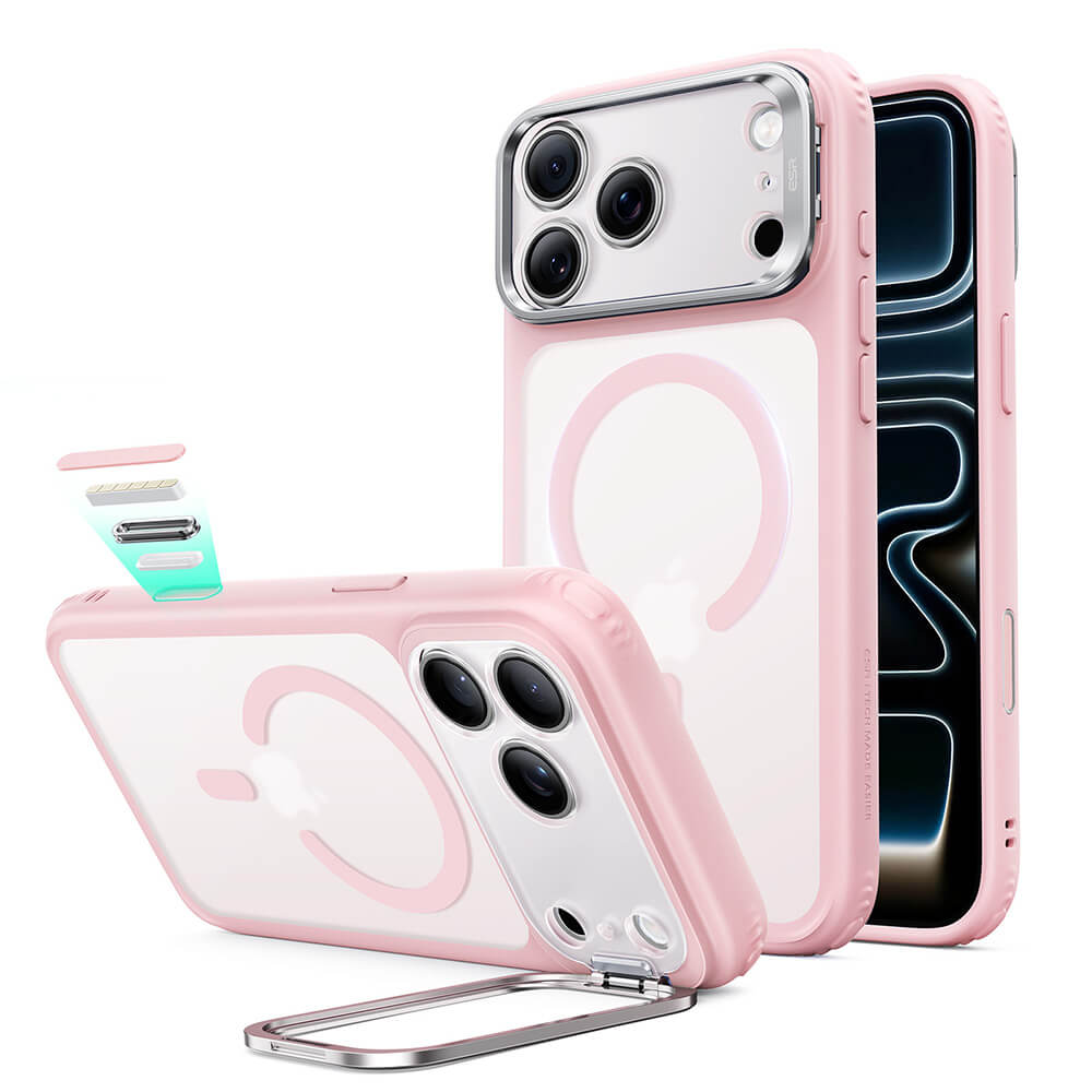 Θήκη ESR Classic Hybrid with Flex Stand MagSafe Frosted Bubblegum Pink iPhone 18 Pro/iPhone 17 Pro