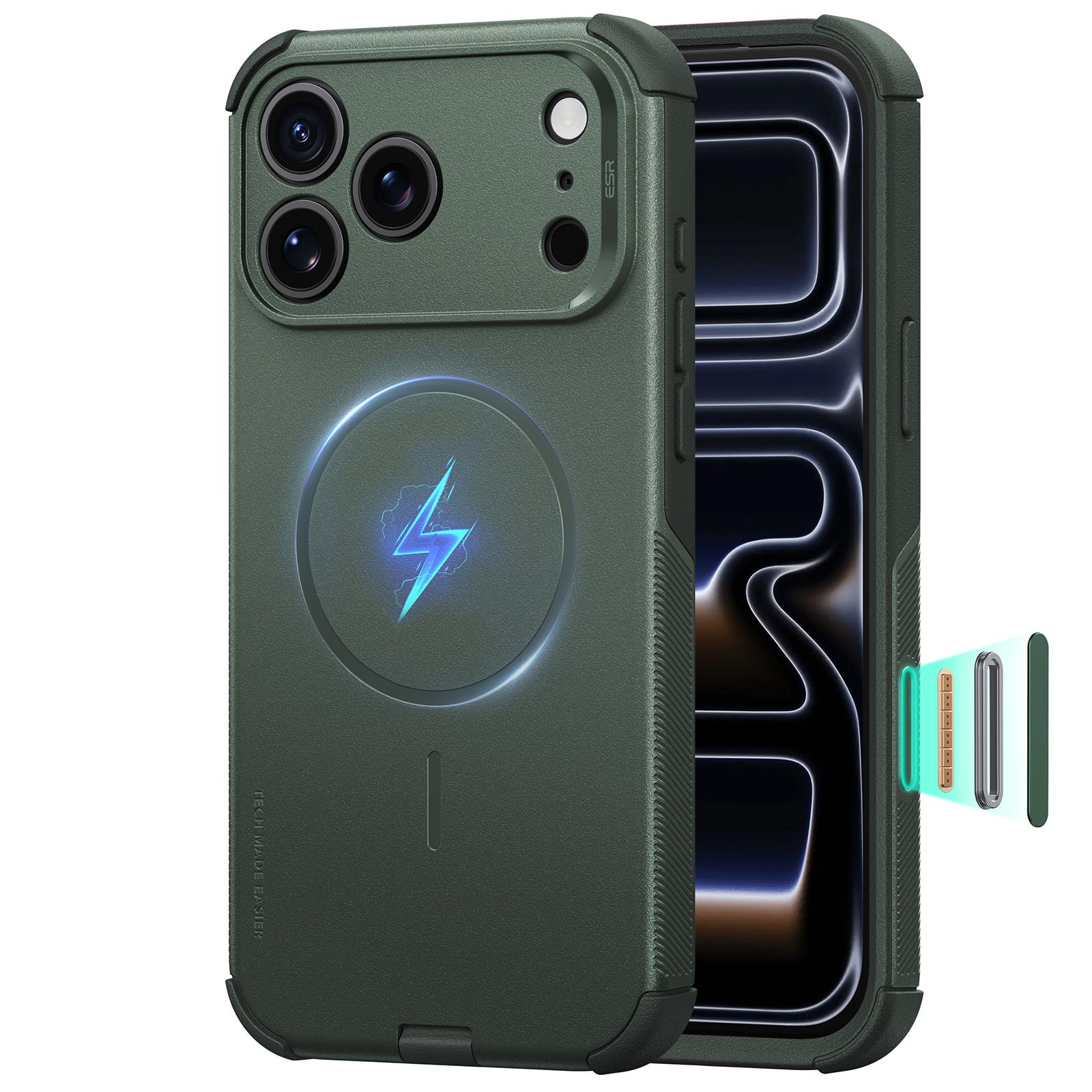 Θήκη ESR Cyber Tough Magsafe Olive Green iPhone 18 Pro Max/17 Pro Max