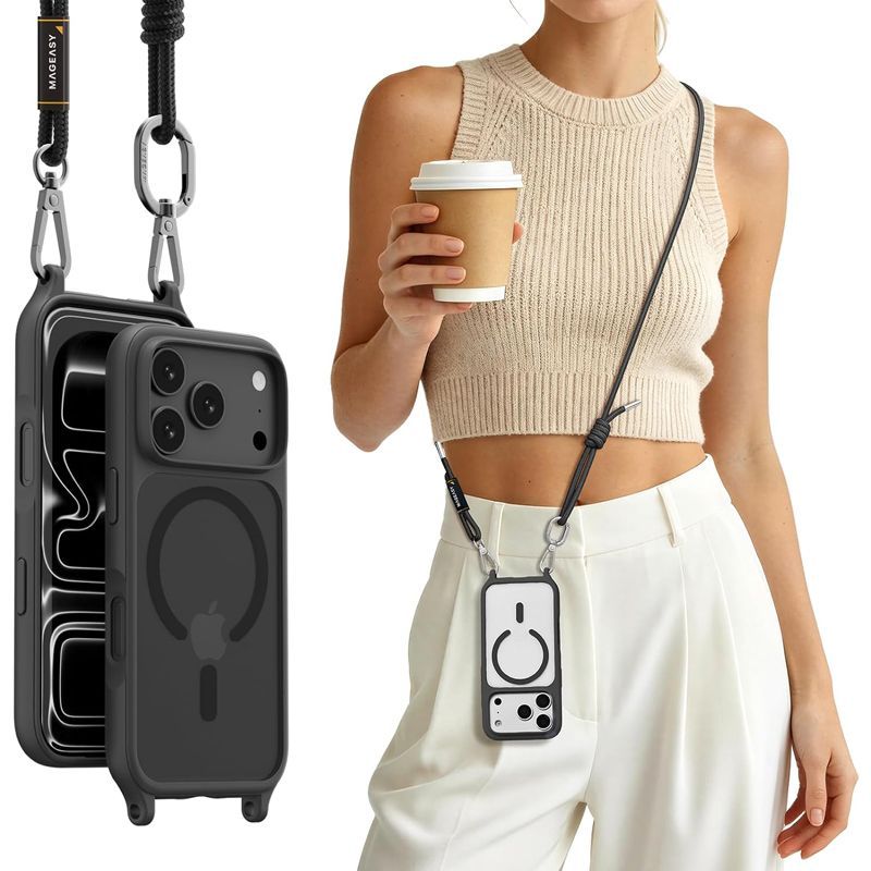 Θήκη MagEasy Roam M with Lanyard Magsafe Slate iPhone 18 Pro Max/17 Pro Max