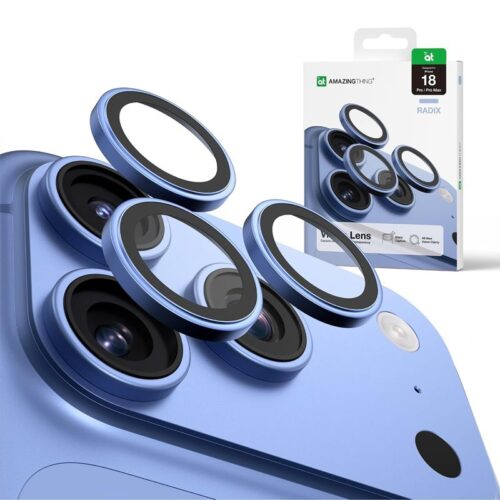 AmazingThing Sapphire Titan Tempered Glass Camera Lens Light Blue iPhone 18 Pro/18 Pro Max