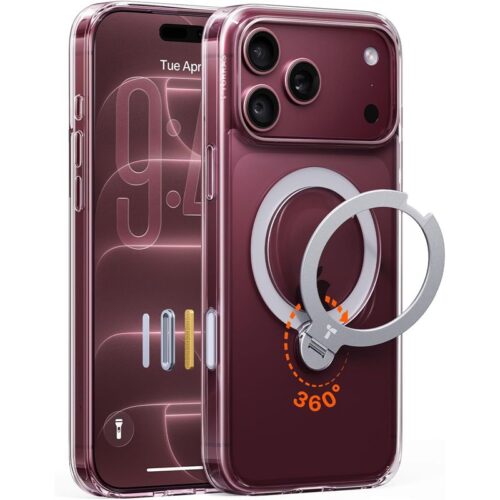 Θήκη Torras Ostand Q3 Spin MagSafe Clear iPhone 18 Pro Max/17 Pro Max