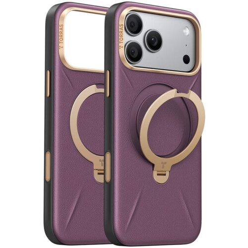 Θήκη Torras Ostand Q3 VegSkin MagSafe Purple iPhone 18 Pro Max/17 Pro Max