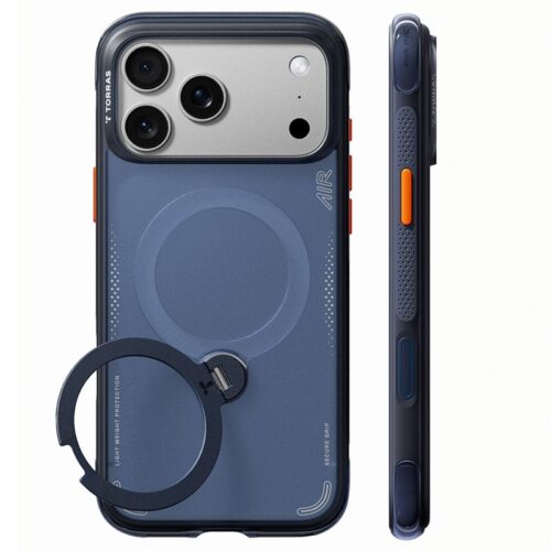 Θήκη Torras Ostand Spin Air Q3 MagSafe Kickstand Deep Blue iPhone 18 Pro/17 Pro