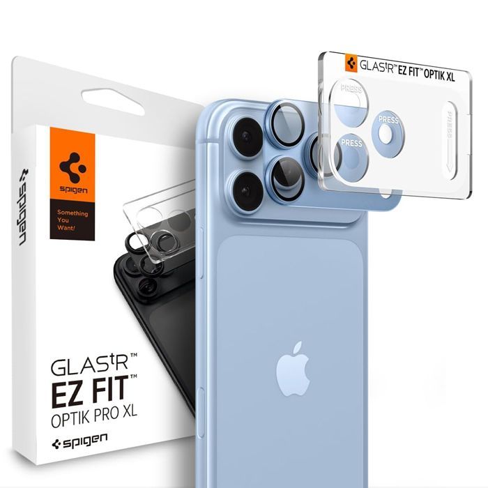 Spigen Glass tR EZ Fit Optik Pro XL Glacier iPhone 18 Pro Max