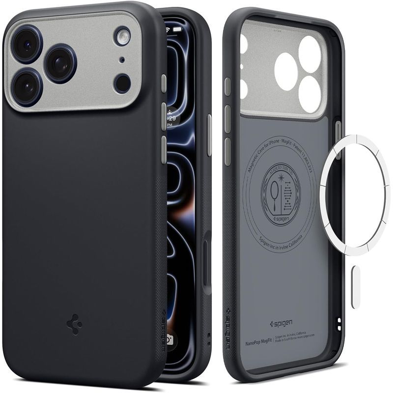 Θήκη Spigen Nano Pop MagSafe Black Sesame iPhone 18 Pro Max/17 Pro Max