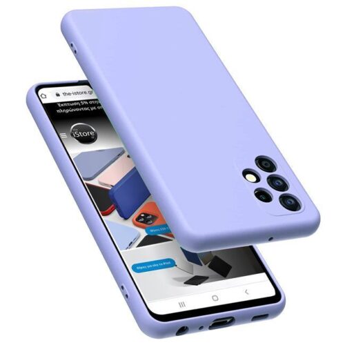 Rubber Silk Case Violet Samsung Galaxy A52