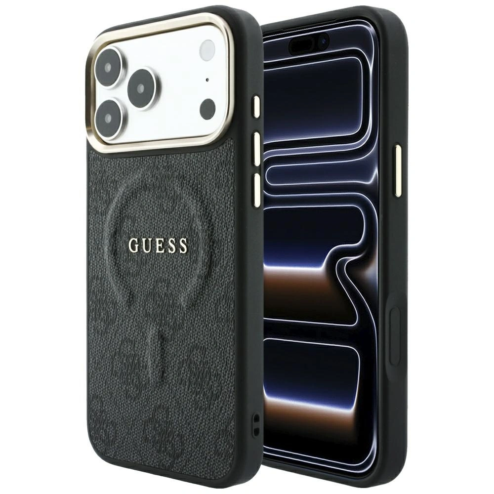Θήκη Guess Embossed 4G Classic Magsafe Black iPhone 18 Pro Max/17 Pro Max