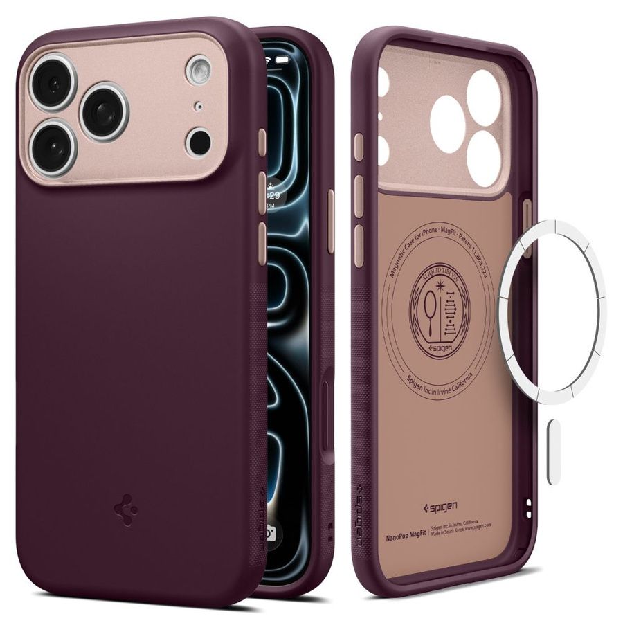 Θήκη Spigen Nano Pop MagSafe Burgundy Bean iPhone 18 Pro Max/17 Pro Max