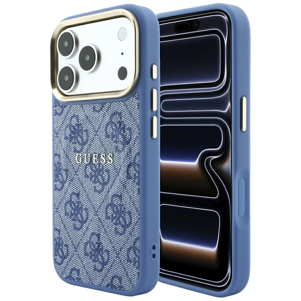 Θήκη Guess Embossed 4G Classic Magsafe Blue iPhone 18 Pro Max/17 Pro Max