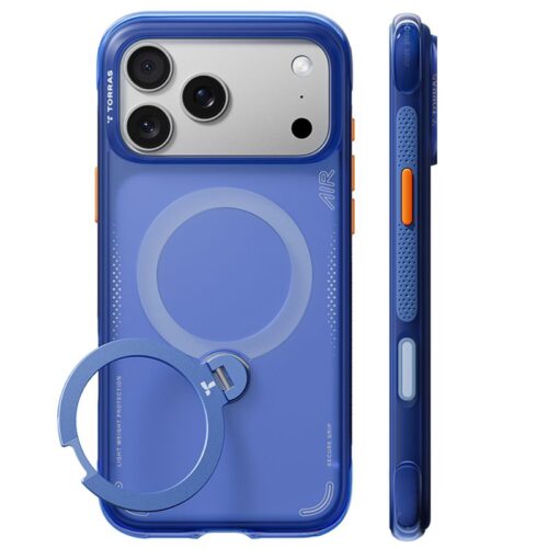 Θήκη Torras Ostand Spin Air Q3 MagSafe Kickstand Arctic Blue iPhone 18 Pro/17 Pro