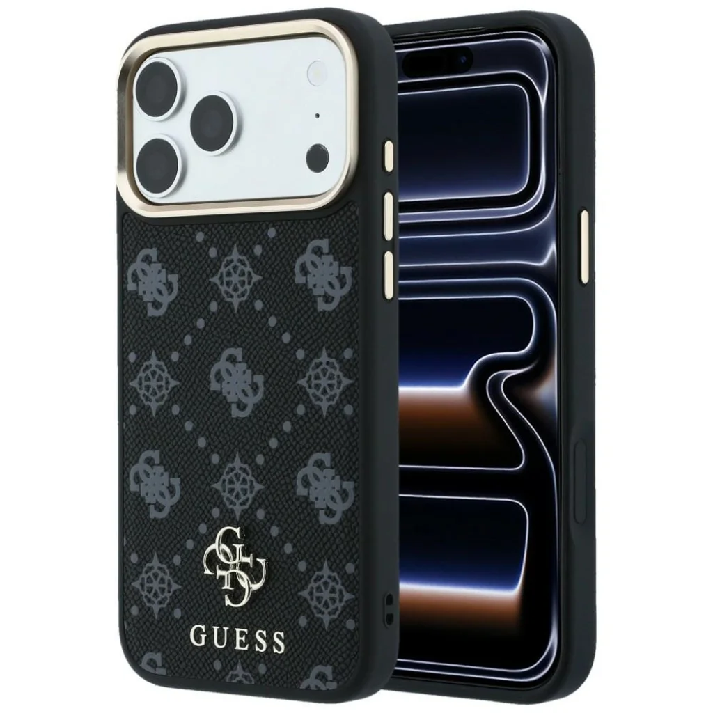 Θήκη Guess Peony 4G Small Logo Magsafe Black iPhone 18 Pro Max/17 Pro Max