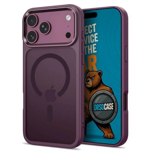 Θήκη Orso Glaze Magsafe Frosted Cherry iPhone 18 Pro Max/17 Pro Max
