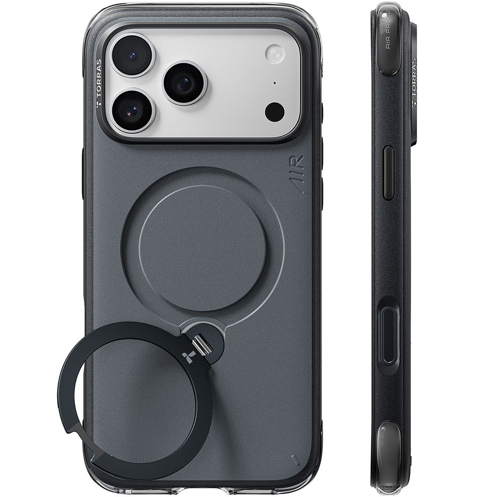 Θήκη Torras Ostand Q3 Air Essential MagSafe Black iPhone 18 Pro Max/17 Pro Max