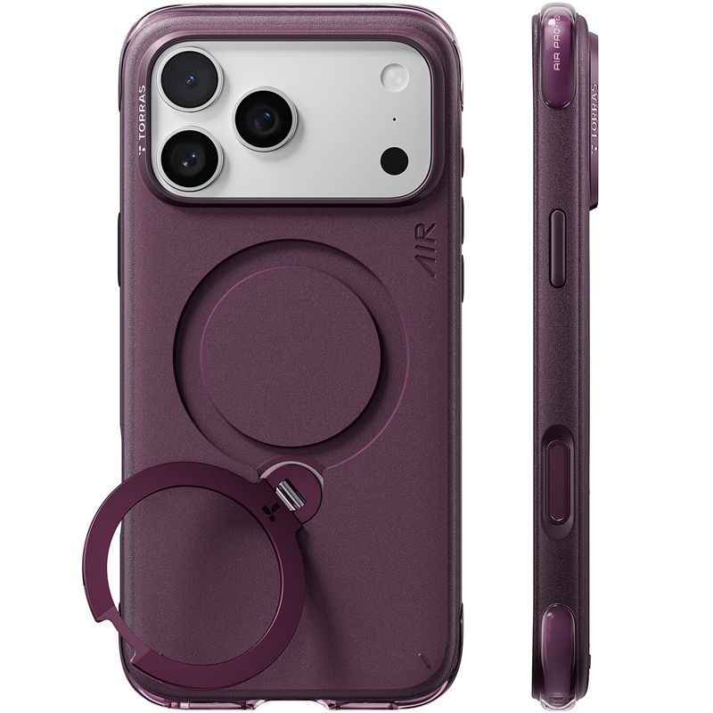 Θήκη Torras Ostand Q3 Air Essential MagSafe Purple iPhone 18 Pro Max/17 Pro Max