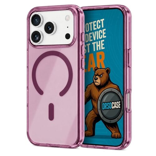 Θήκη Orso MagSafe Perfect Clear Burgundy iPhone 18 Pro Max/17 Pro Max