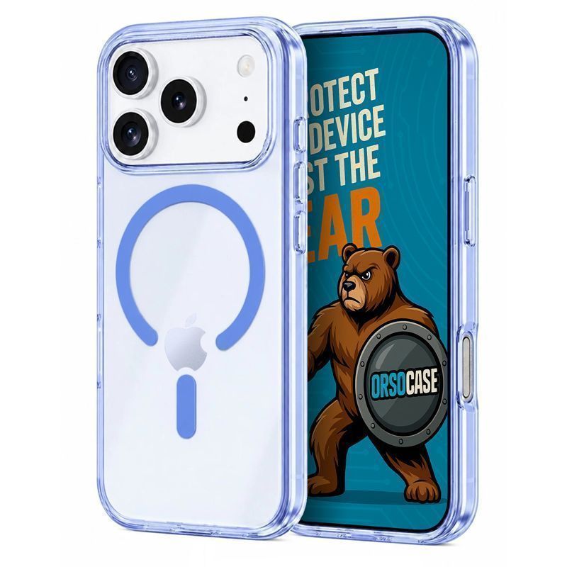 Θήκη Orso MagSafe Perfect Clear Light Blue iPhone 18 Pro Max/17 Pro Max