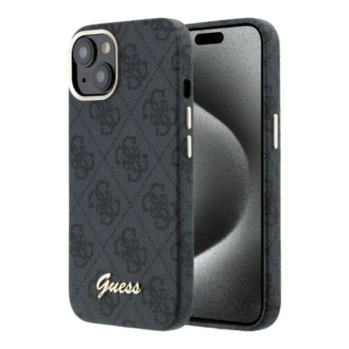 Θήκη Guess 4G Script Magsafe Black iPhone 15