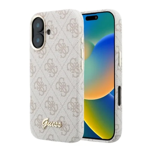 Θήκη Guess 4G Script Magsafe Pink iPhone 16