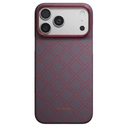 Θήκη Pitaka Ultra-Slim Edge MagSafe Argyle Blue Red iPhone 18 Pro Max/17 Pro Max